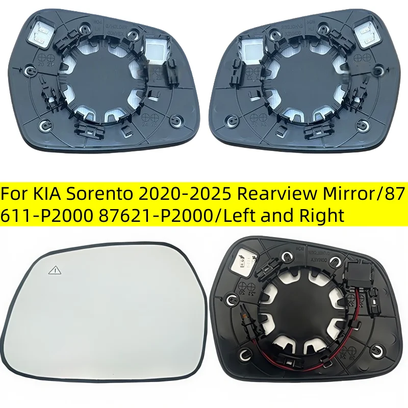 

Rearview Mirror/87611-P2000 87621-P2000/Left and Right Wing Mirror/Car accessories For KIA Sorento 2020 2021 2022 2023 - 2025