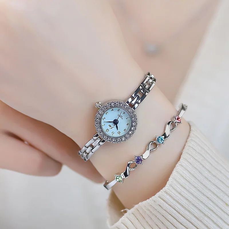 UTHAI W104 Watch For Women Diamond Bracelet Watch Female Girl Student Digital High end Fashion Quartz Watch Ladies Watches Gift