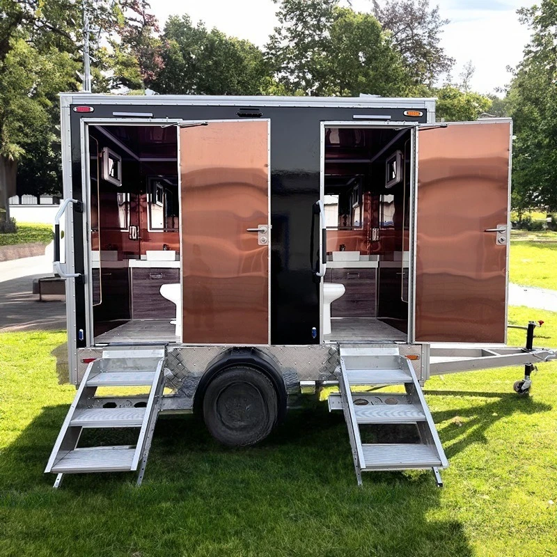 Portable Rent Outdoor Restroom Trailer Mobile Toilet Portable Restroom Shower Toilet Trailer
