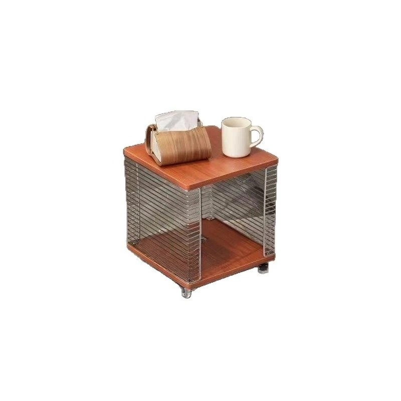 The living room is simple and modern multi-functional storage artifact with wheels and small apartments