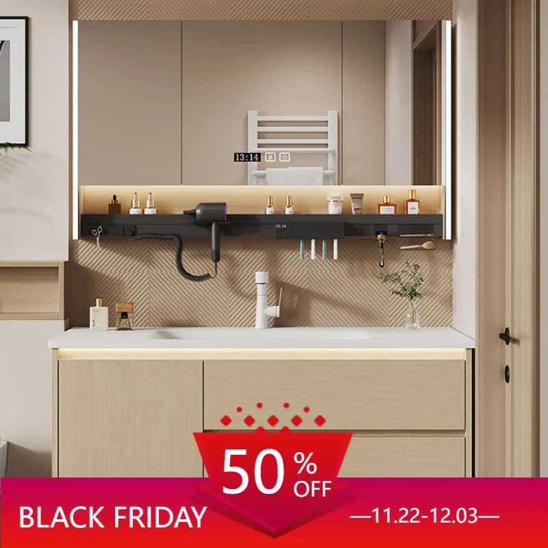 

Narrow Furniture Floor Bathroom Cabinet Storage Mirror Closet Washbasin Multipurpose Salon Station Vanity Medicine mobile bagno