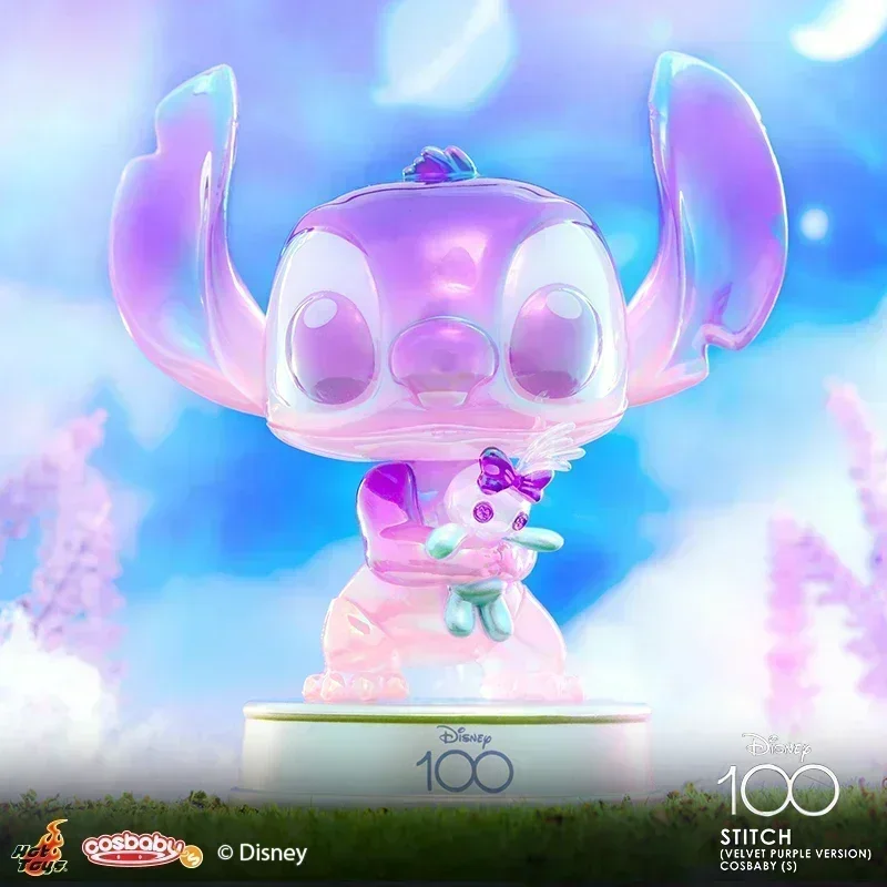 13cm Disney Anime Figure Lilo & Stitch Purple Cosbaby Exclusive Model Dolls Collection Cartoon Statue Decor