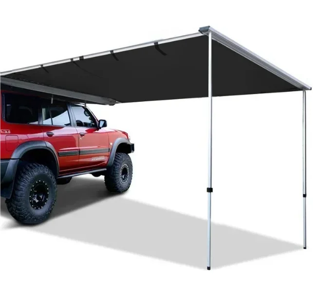 Car Awning Pull-Out Vehicle Shades, Waterproof Roof Rack Truck Side Awning Shelter SUV Canopy Camper Tent