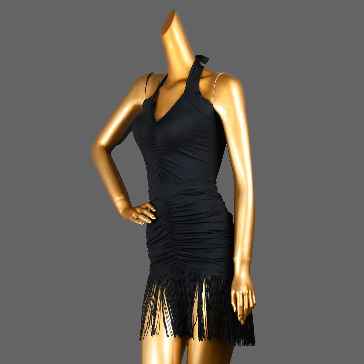 New women's Latin dance costumes new fringed skirts for adult women sexy shrunken pleated practice clothes dancing short skirts