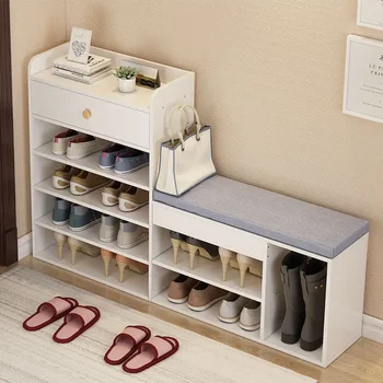 Open Entrance Shoes Organizer Cupboards Shoemakers Tote Bag Organization Shoerack Living Room Armoires De Salon  Cabinet Mats 