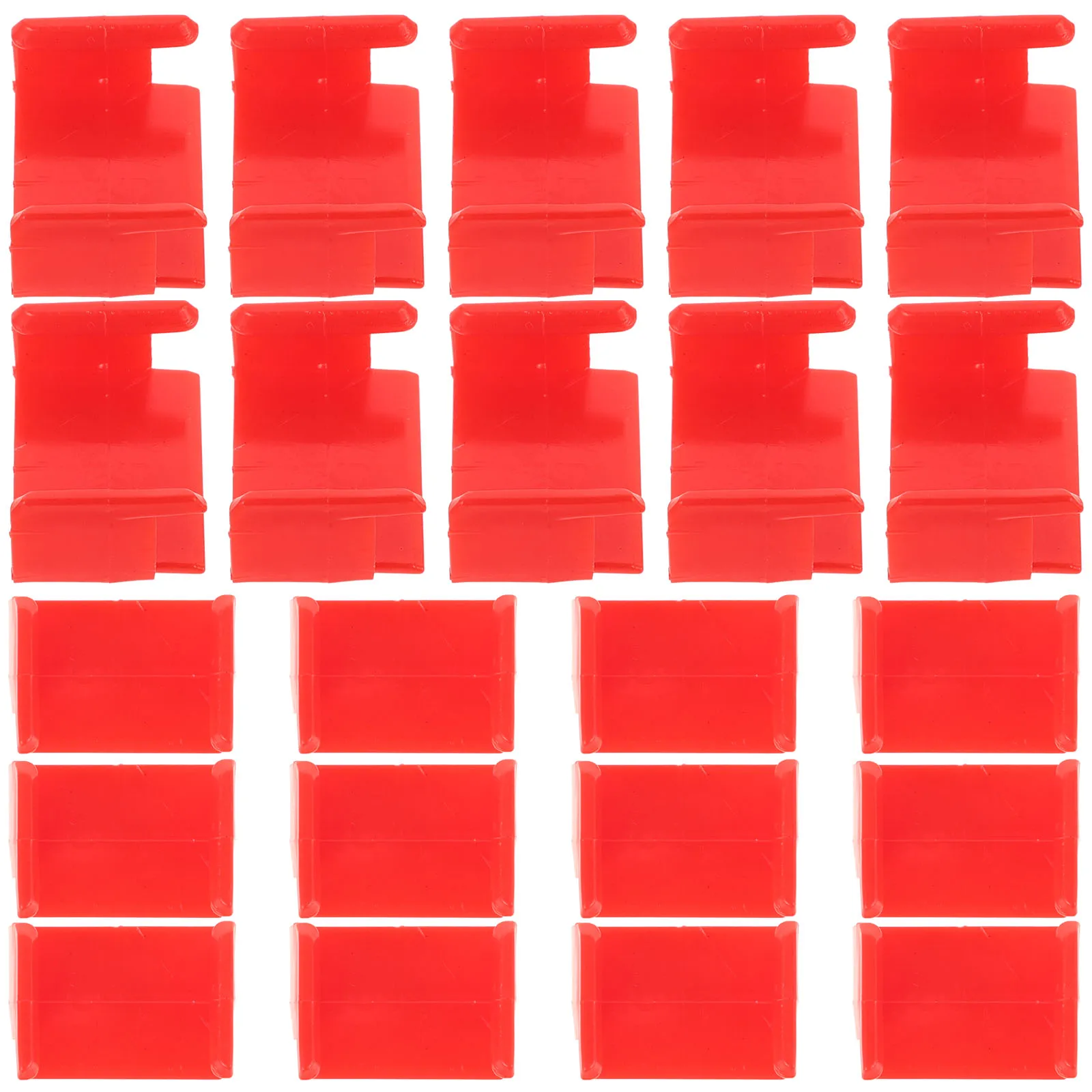 

20Pcs Red Plastic Train Track Clips Durable Railway Fasteners Expandable Train Set Accessories for Kids Playtime