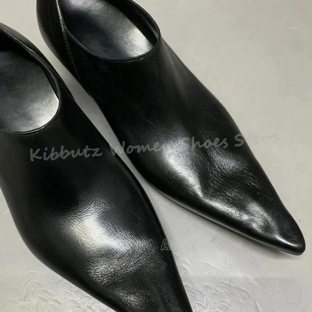 Chelsea Pumps Genuine Leather Solid Color Slip-On Fashion Elegant Concise Sexy Elegant Women Men Shoes Newest Pointy Flat With