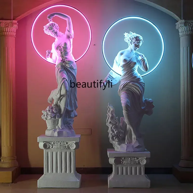 zqDecoration Light Prop Decoration KTV Bar Hall Atrium Club Corridor Large Art Sculpture
