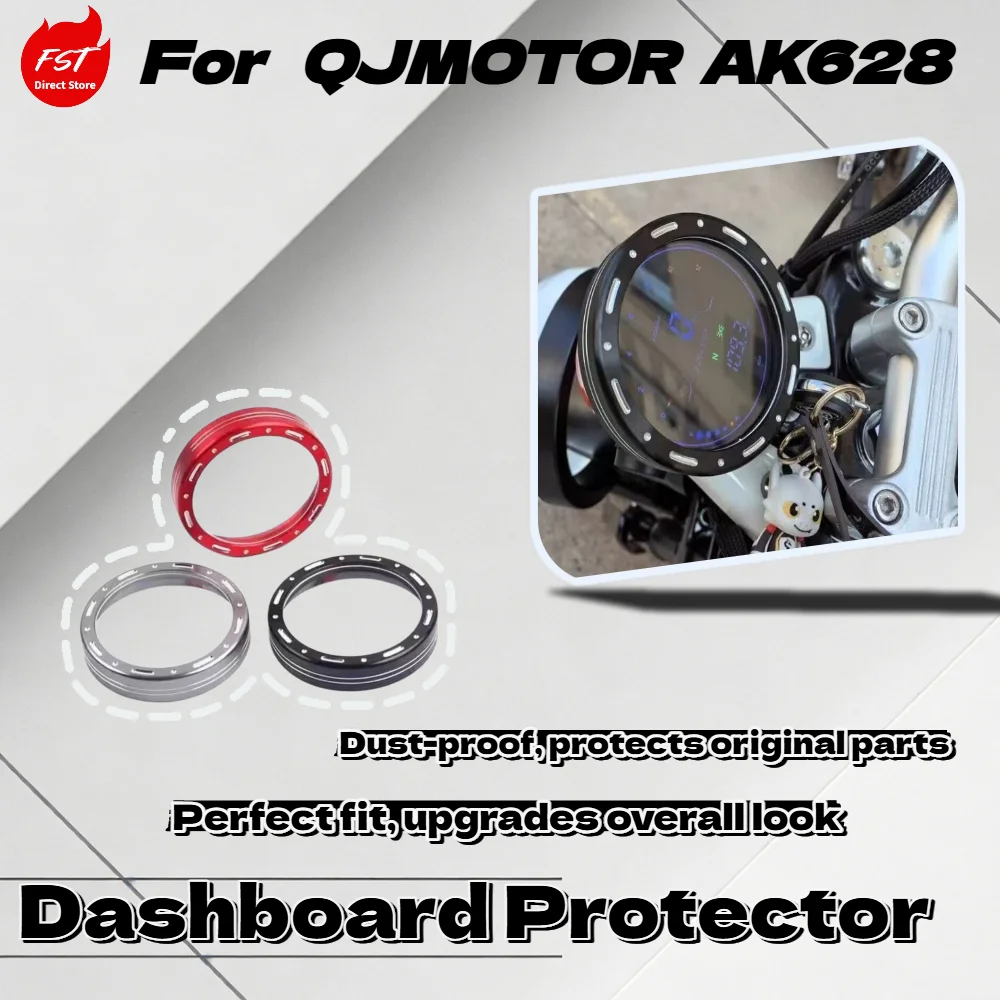 

For QJMOTOR AK628 Full Coverage Instrument Screen Protector Waterproof Dustproof Anti-scratch Guard Cover