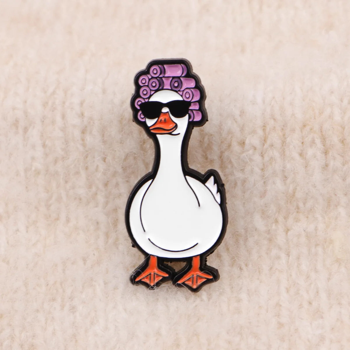 2pcs Funny Duck Enamel Pin Cartoon Animal Brooch For Coat Women's Brooches Fashion Lapel Badges Jewelry Gift for Couple