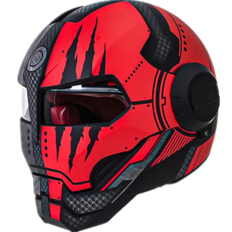 Latest SUBO Factory Design Skull Helmets Build Motor helmet Super Cool Offroad ABS Dual Visor Safety Motorcycle Helmet