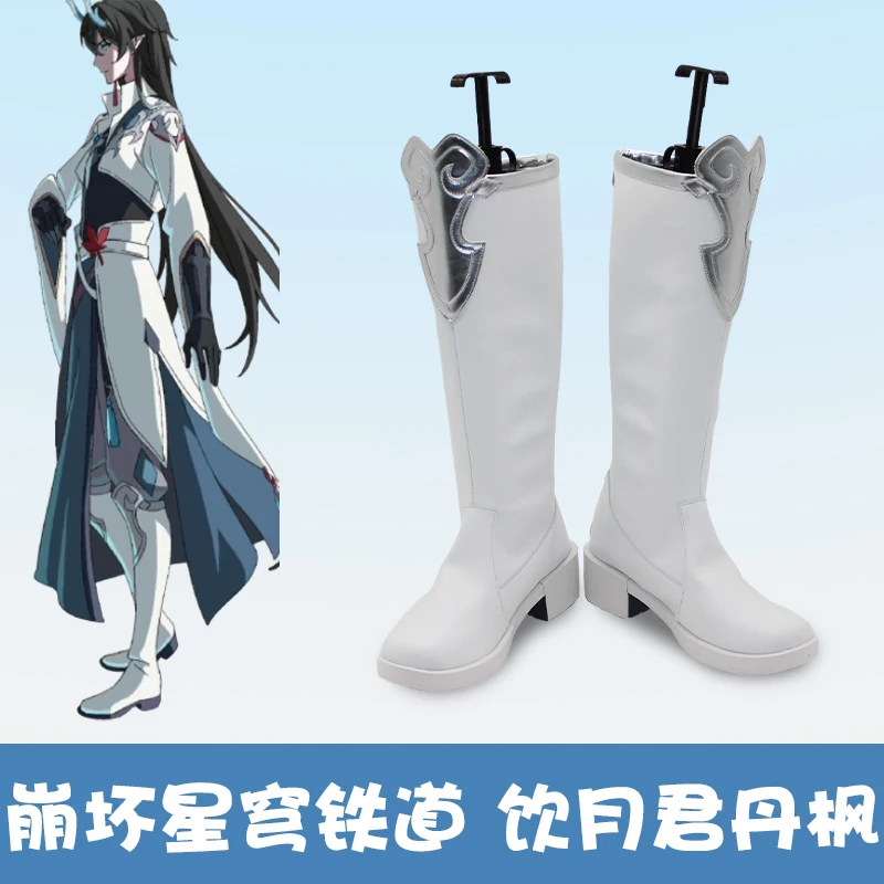 

Honkai Star Rail Imbibitor Lunae Dan Feng Cosplay Shoes Boots Halloween Anime Cosplay Shoes