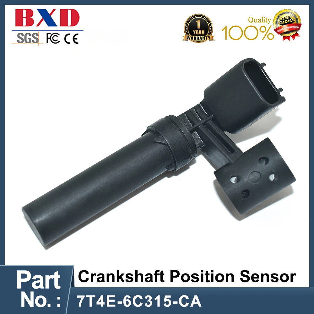 1PCS 7T4E-6C315-CA Crankshaft Position Sensor for Ford EDGE FLEX FUSION MKX MKZ SABLE TAURUS 7T4E6C315CA