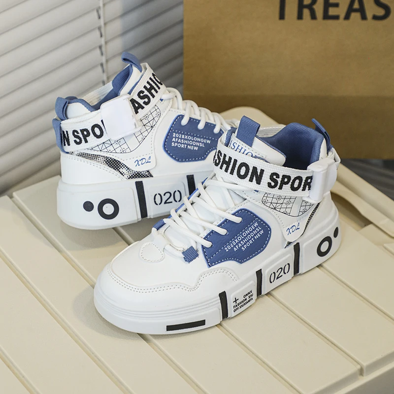 أحذية الأولاد 2024 خريف جديد أحذية عالية الجودة أحذية رياضية للطلاب الذكور نعل سميك موضة مطابقة أحذية الوالدين والطفل انفجار #5