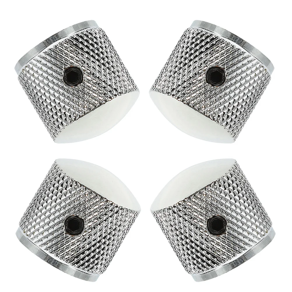 

4Pcs Metal Guitar Volume Potentiometer Knobs Replacement Caps for Electric Guitar Bass Control Sound Adjustment Parts