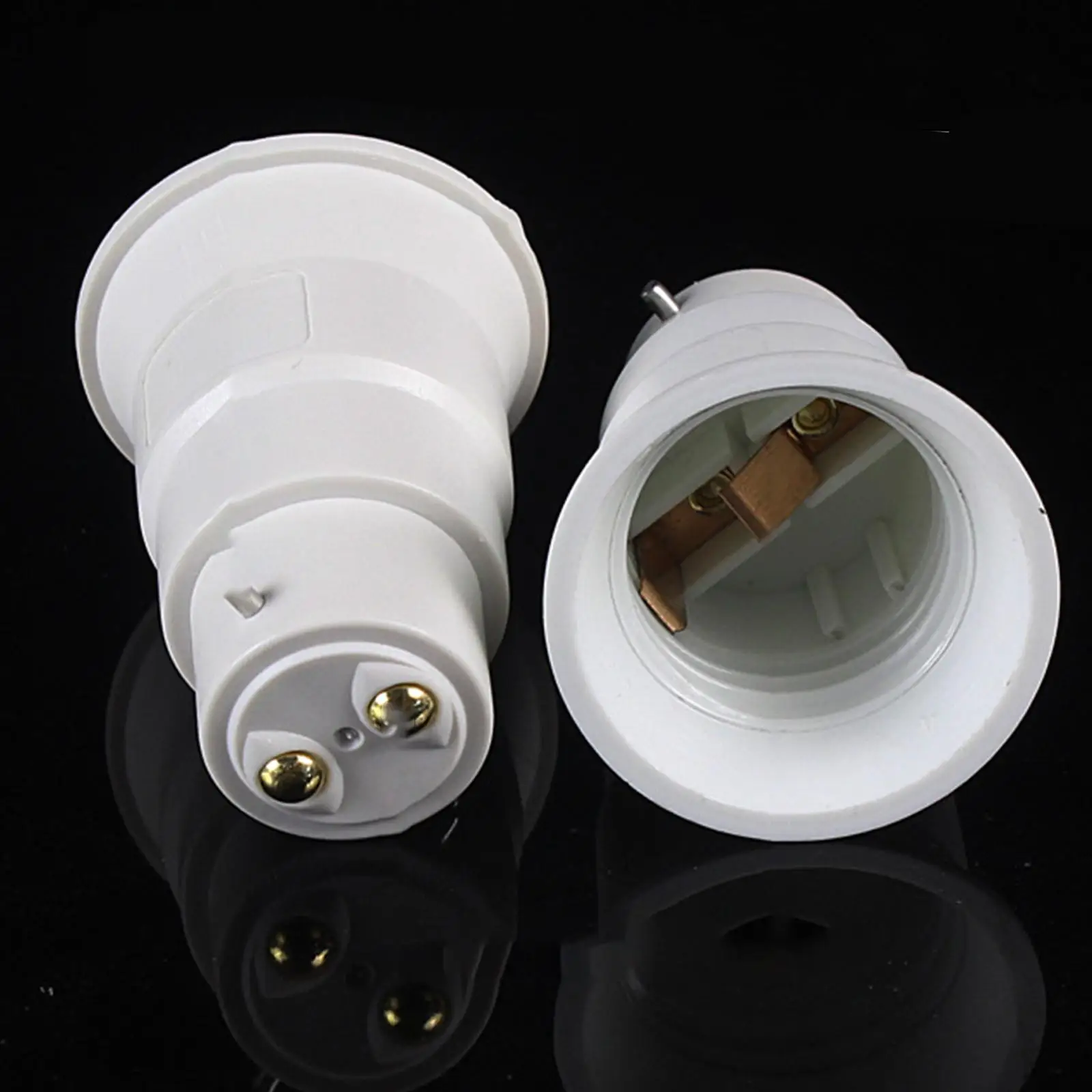 Flame Retardant PBT Bulb Base Adapter B22 to E27 Bayonet Screw Converter Lampholder Extender Portable Light Socket for Bedroom