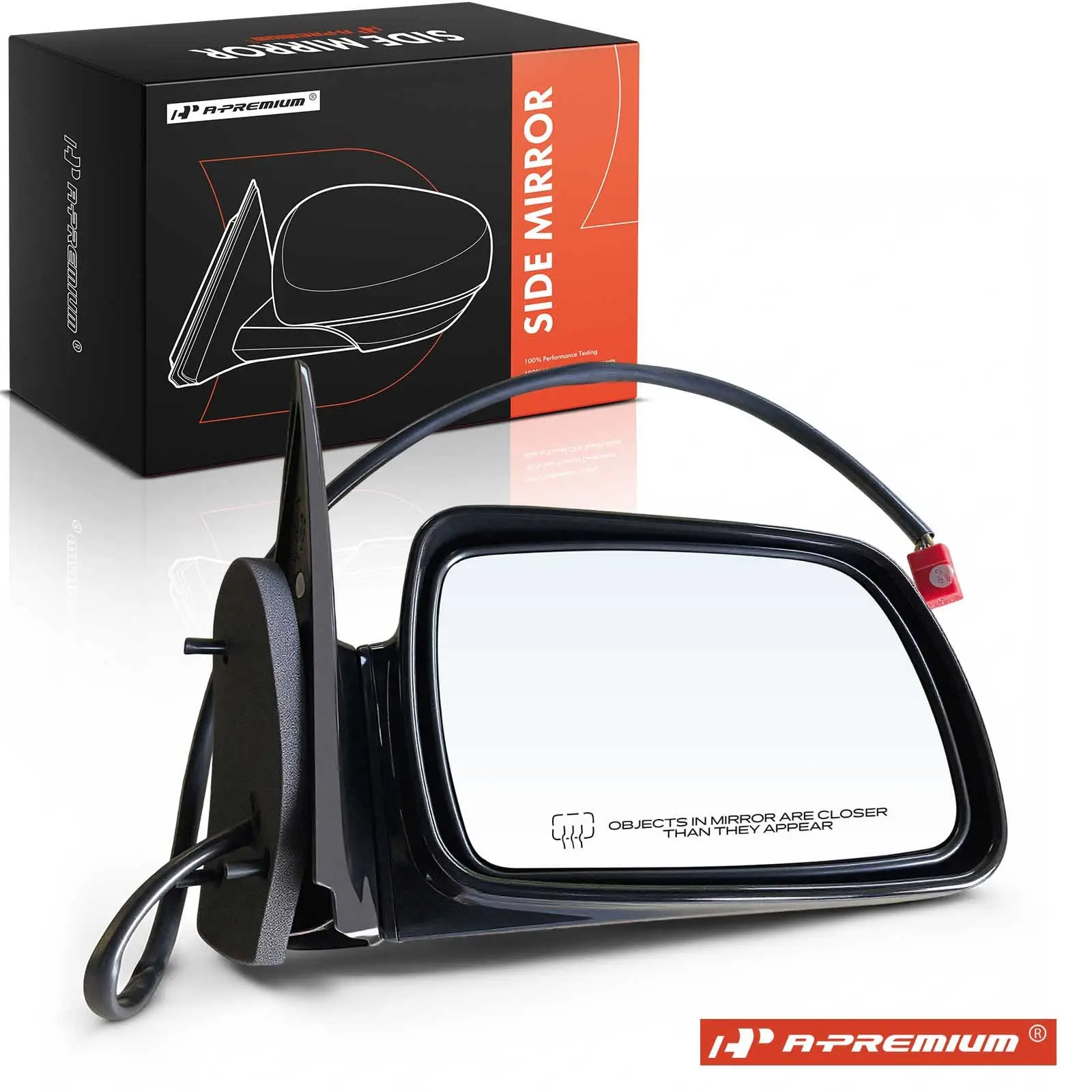 A-Premium Passenger Side Power Door Mirror for Jeep Grand Cherokee 1993-1995 Non-Folding Heated Smooth Black