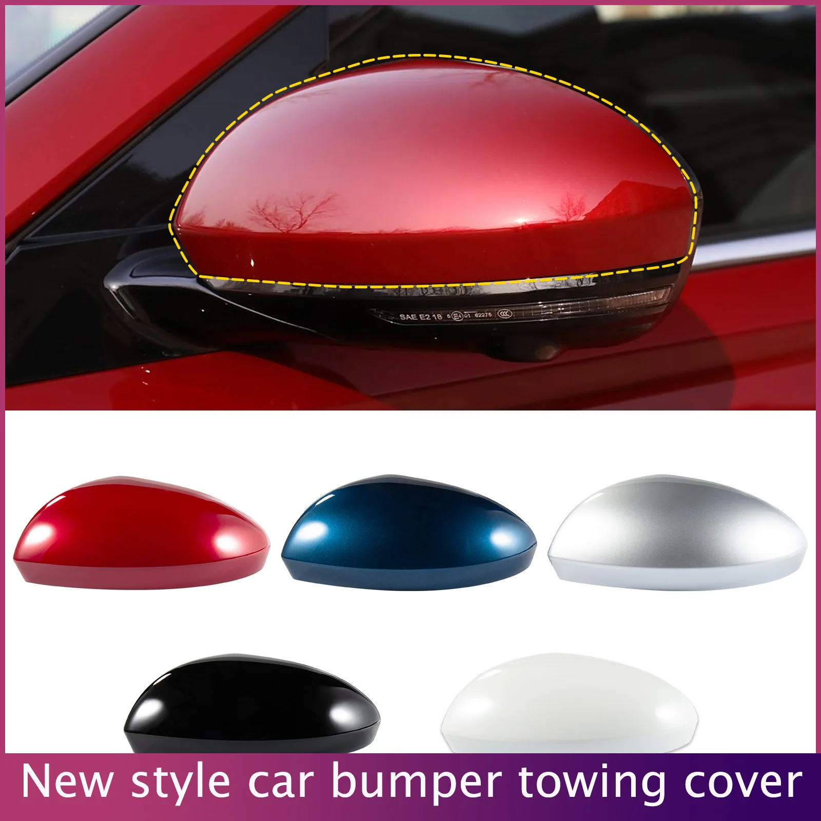

Door Rearview Mirror Cover Cap Housing Fit for Nissan Altima 2019 2020 2021 2022 Housing Rearview Mirror Protective Cover