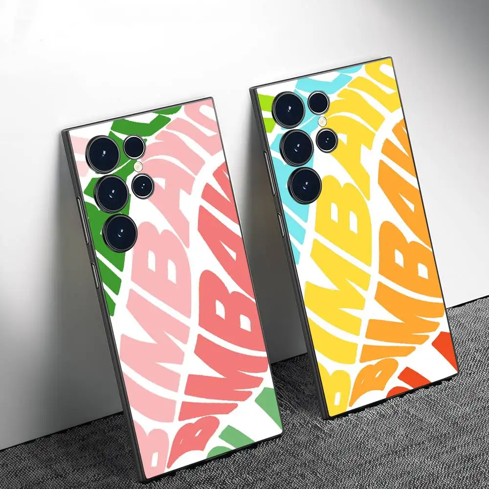 

Spain INS Letter Popular Colorful Phone Case For Samsung Galaxy S25 S24 S22 S23 Ultra S21 S20 Plus Frosted Full Soft Case
