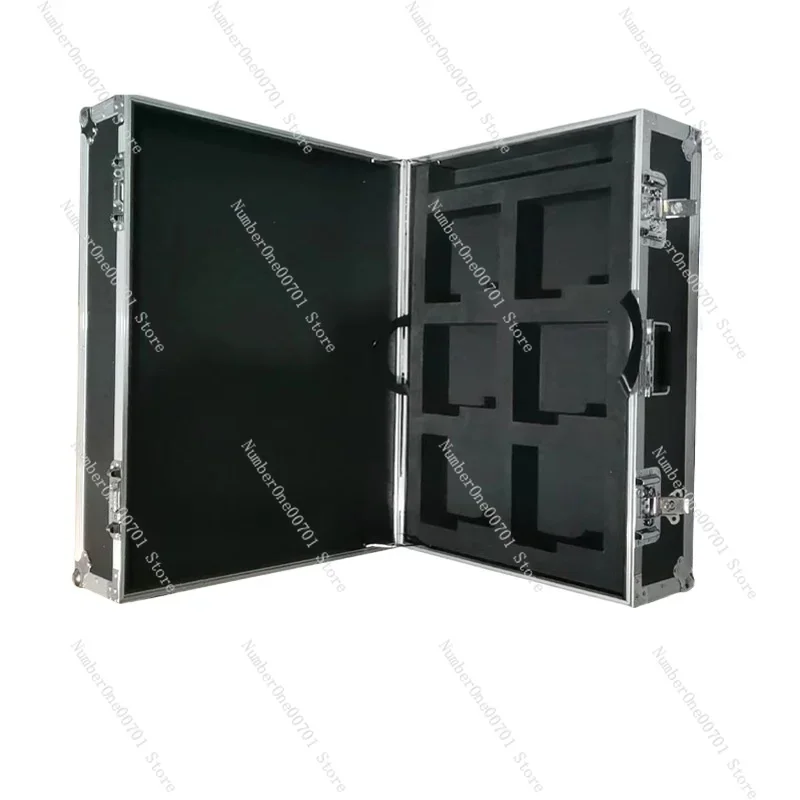 

Полетный кейс из алюминиевого сплава с тележкой, транспортировочный футляр для портативных инструментов и освещением