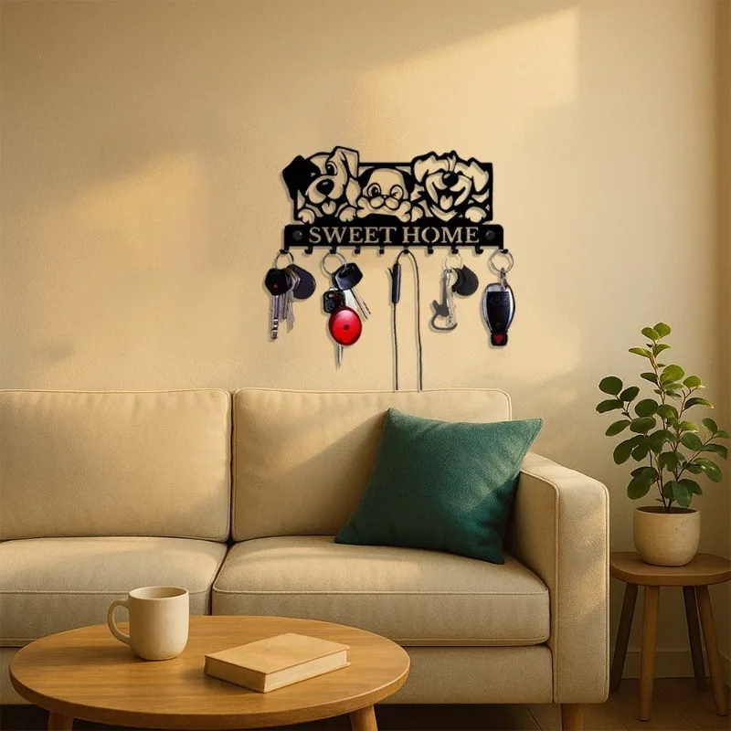 CIFbuy Wandklammer aus schwarzem Metall für Zuhause: 1 Stück, metzlich gestaltete kreative Küchenhandtuchklammer mit einzigartiger Charme und entzückendem Look