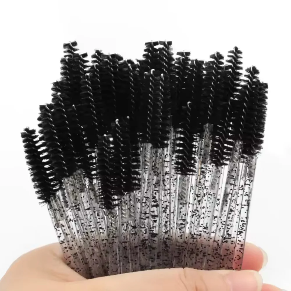 50-500PCS Make-Up Kwasten Roze Kristal Wimpers Borstel Herbruikbare Valse Wimpers Extension Supplies Valse Wimper Make up Tool Hot
