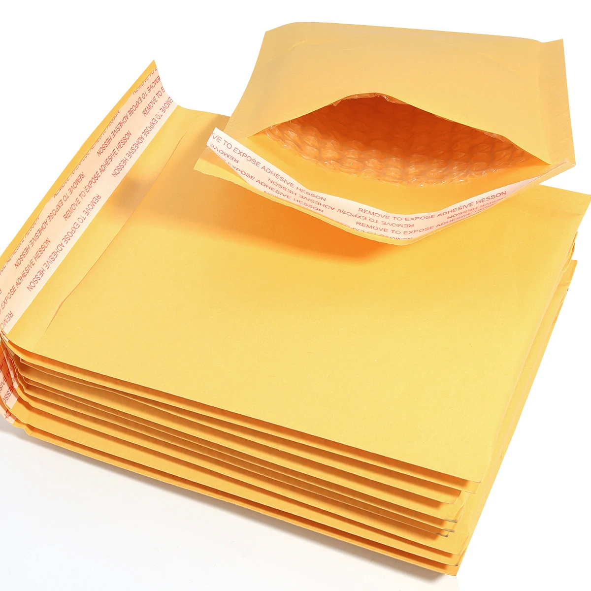 10-20pcs/lot Yellow Kraft Paper Bubble Mailers Self Seal Padded Envelopes Shockproof Bubble Shipping Packaging Bags