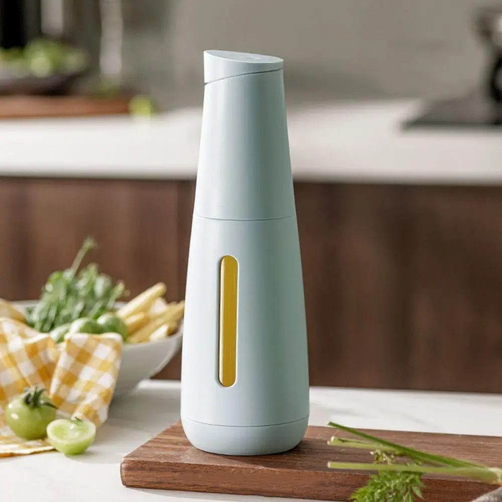 470ML Glass Oil Dispenser Visible Window Leak-Proof Auto-Seal Oil Bottle with Scale Light Proof Glass Non-Drip Oil Bottle