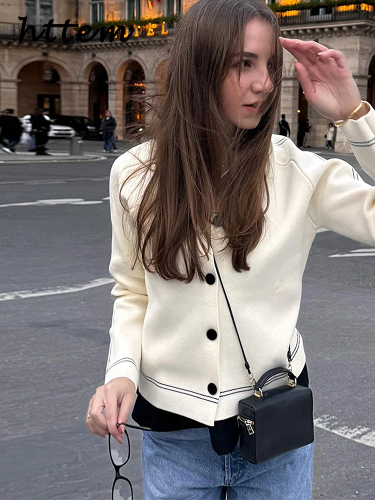

Casual Women's Knit Striped Cardigans Lapel Single Breasted Long Sleeve Female Sweater 2025 Spring Lady Elegant Comute Outwear