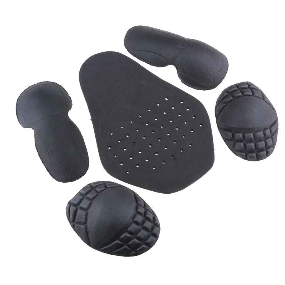 

5pcs Motorcycle Removable Riding Shoulder Protector Elbow Back Protector Pads Motorbike Protection Moto Racing Shoulder Guard