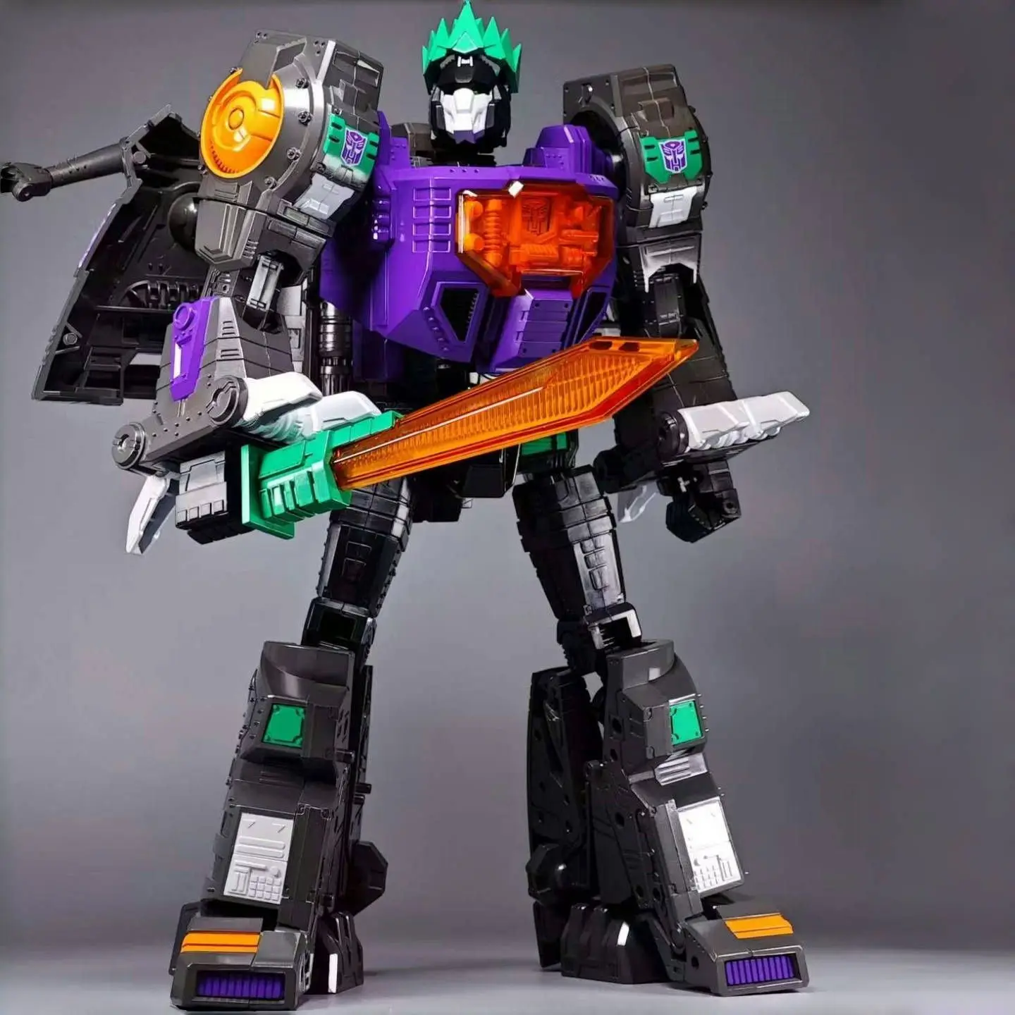 MP08 Grimlock كبير الحجم - لون الرسوم المتحركة / لون الفولاذ المقاوم للصدأ / لون المرآة (إصدار سبيكة) لعبة قابلة للتحويل