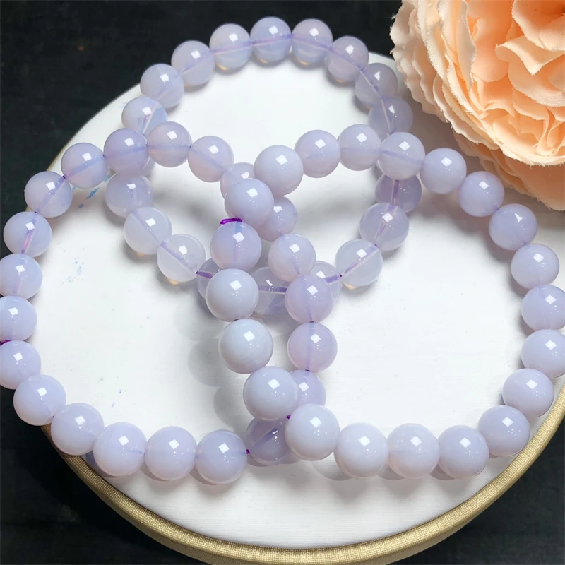 Crystal Gemstone Fashion Energy Bracelet 1pcs 9/10/11MM Natural Albite Jadeite Bracelet