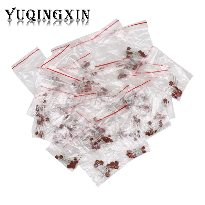 300pcs/lot Ceramic capacitor set pack 2PF-0.1UF 30 values*10pcs Electronic Components Package capacitor Assorted Kit samples Diy