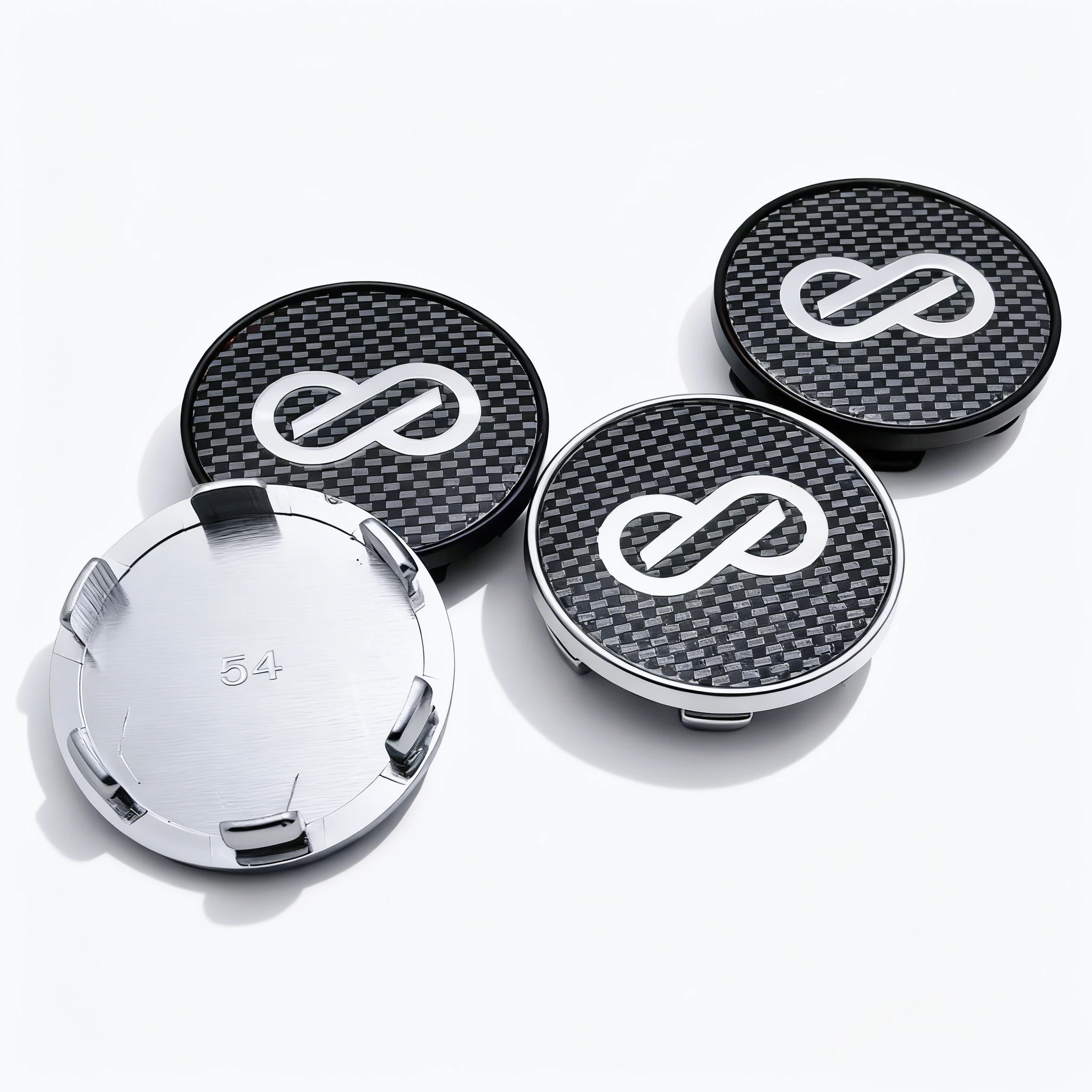 4 Stück JDM Enkei Racing Logo Abzeichen Emblem Auto Radnabenkappen 54 mm 49 mm Räder Nabenkappe Felgen Radkappen Abdeckung Ersetzen Autozubehör