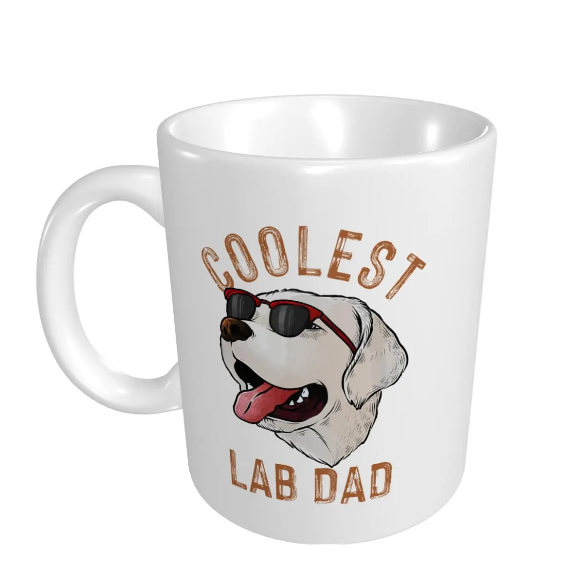 Mark Cup Mug Coolest Lab Dad Gift For White Labrador Retriever Dog Lover Men Coffee Mugs Tea Milk Water Cup Travel Office Home