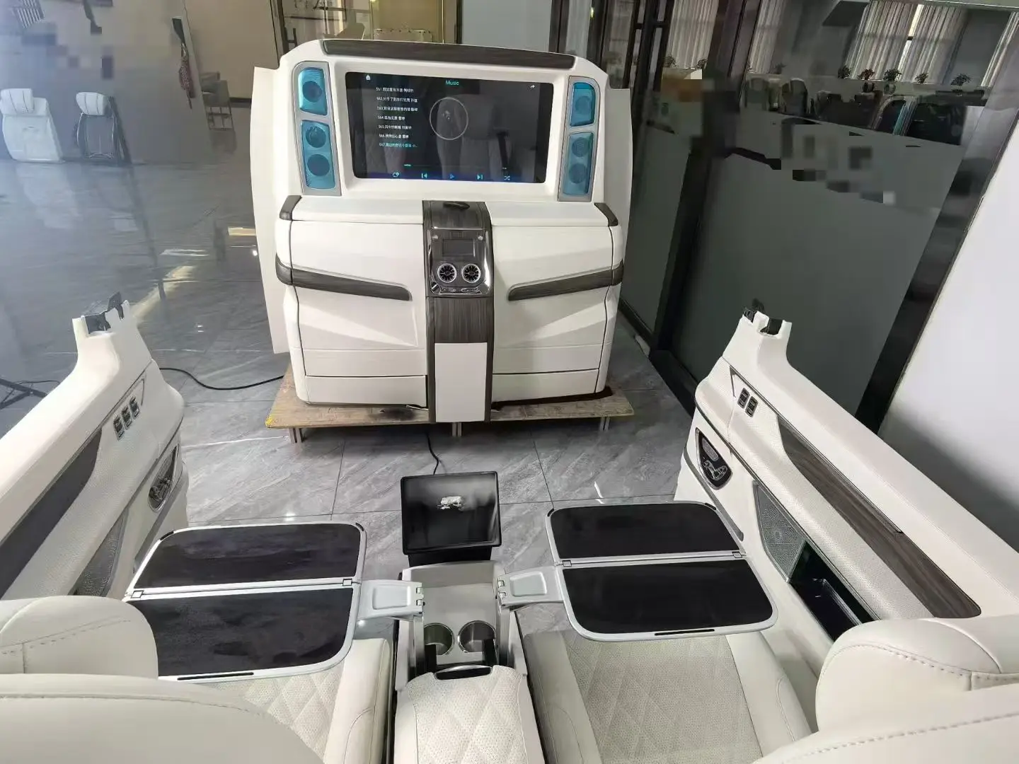 

Luxury SUV Custom Modified VIP Leather Electric Car Seats Kit Armrest Refrigerator for Mercedes G-Class/GLE/GLS-RELY AUTO RA06