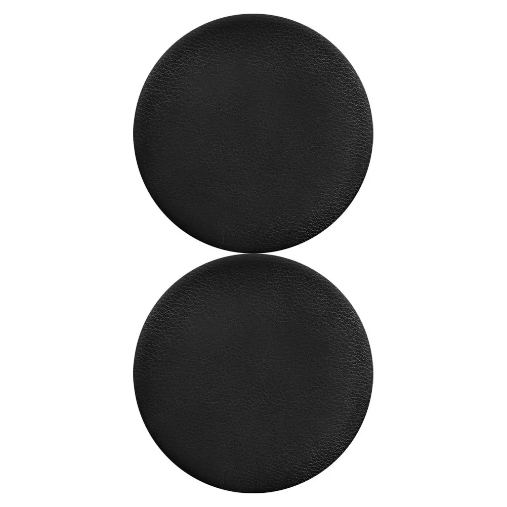 

2Pcs Round Stool Covers Waterproof PU Cushion Tops for Bar Stools Dining Chairs Kitchen Seating Universal Fit Machine Washable