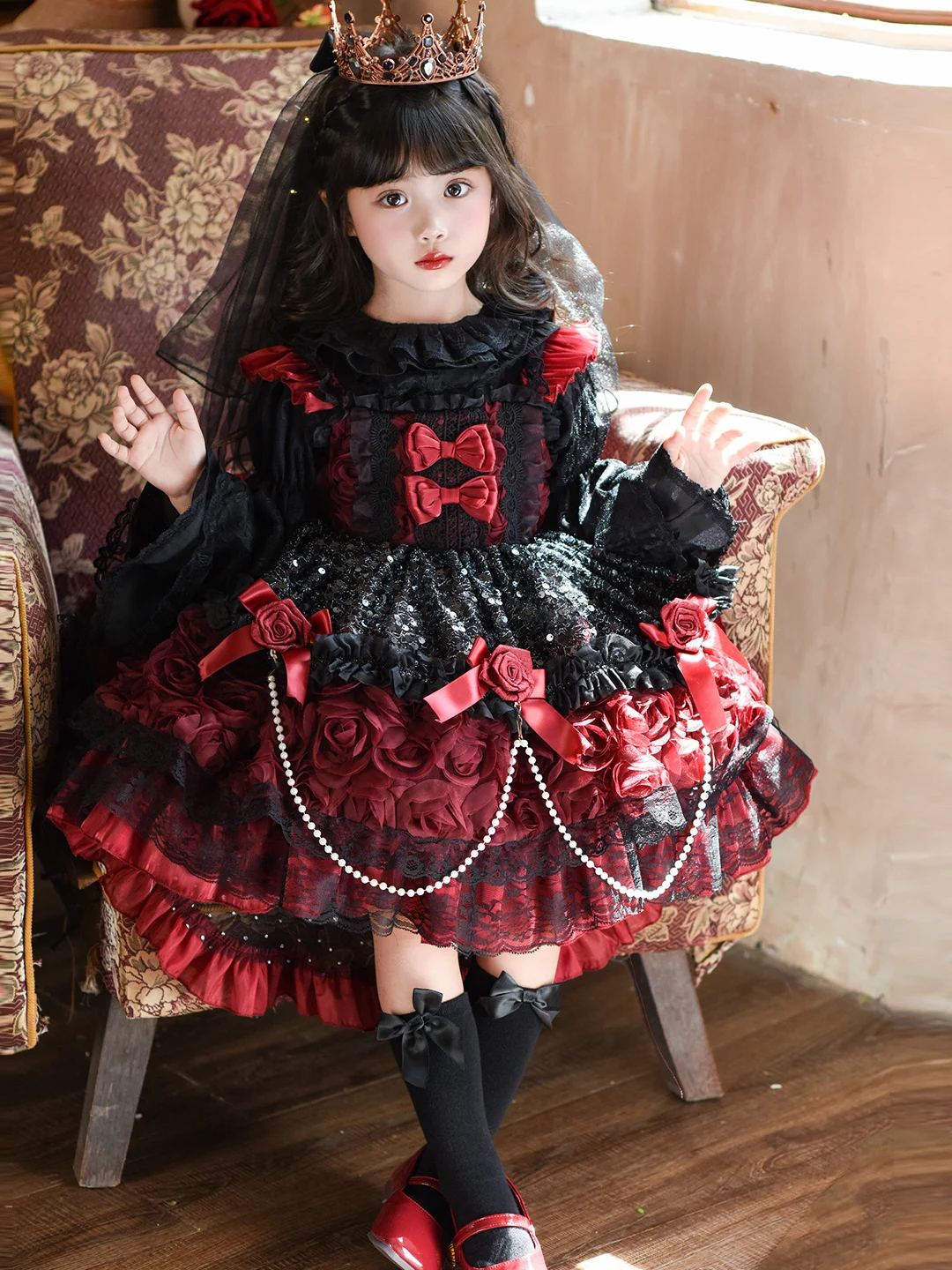 

Детский костюм для девочек на Хэллоуин, День рождения, Косплей в стиле Лолита, Доктора, для выступлений, весна-осень