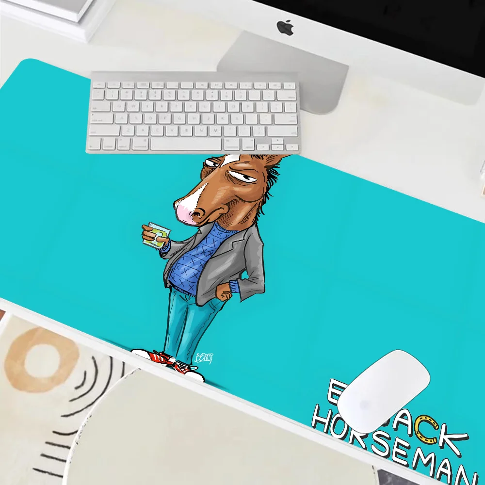 HOT B-BoJack Anime H-Horseman Non-slip Mouse Pad Suitable For Office Computers Laptops E-sports Game Desk Mats XXL Keyboard