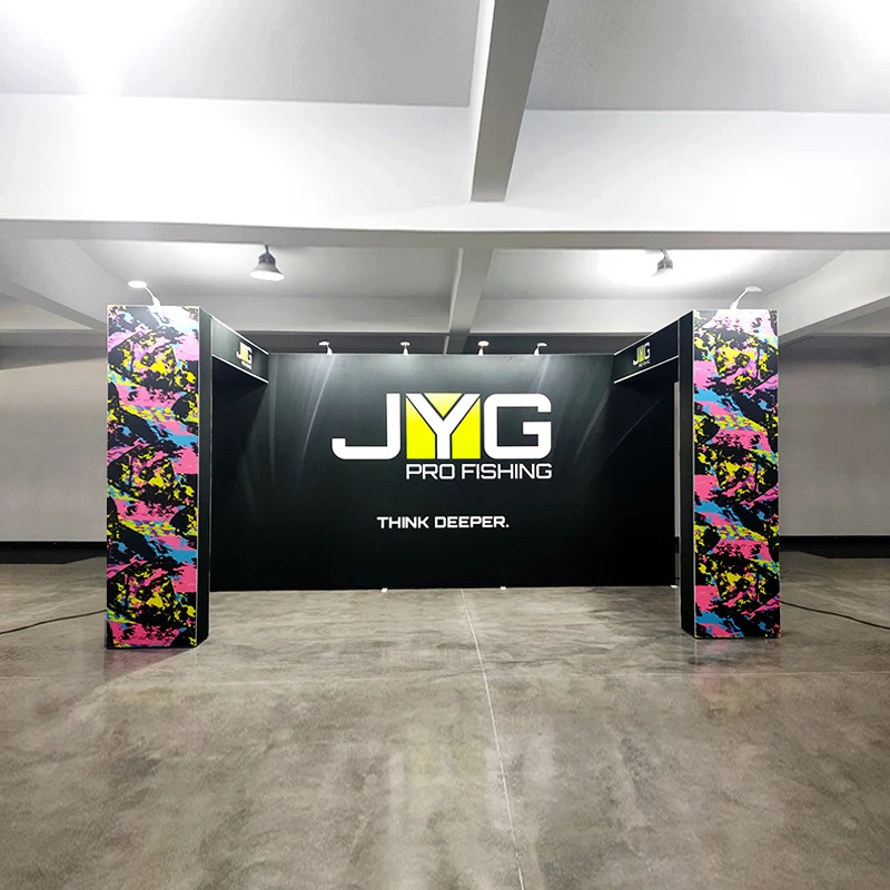 SEG Portable Folding Modular Custom Graphic 10x20 Exhibition Trade Show Booth Display with Arch