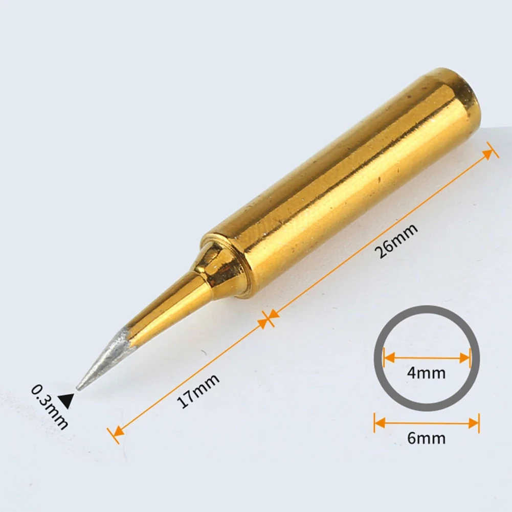 900M-T Soldering Iron Tip I IS K B 3C 2.4D SK 7 Types Lower Temperature Solder Tip Type I Gold Internally Heated