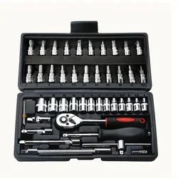 Ratchet Wrench Set com Sockets, Drive Socket Set, 1,4 