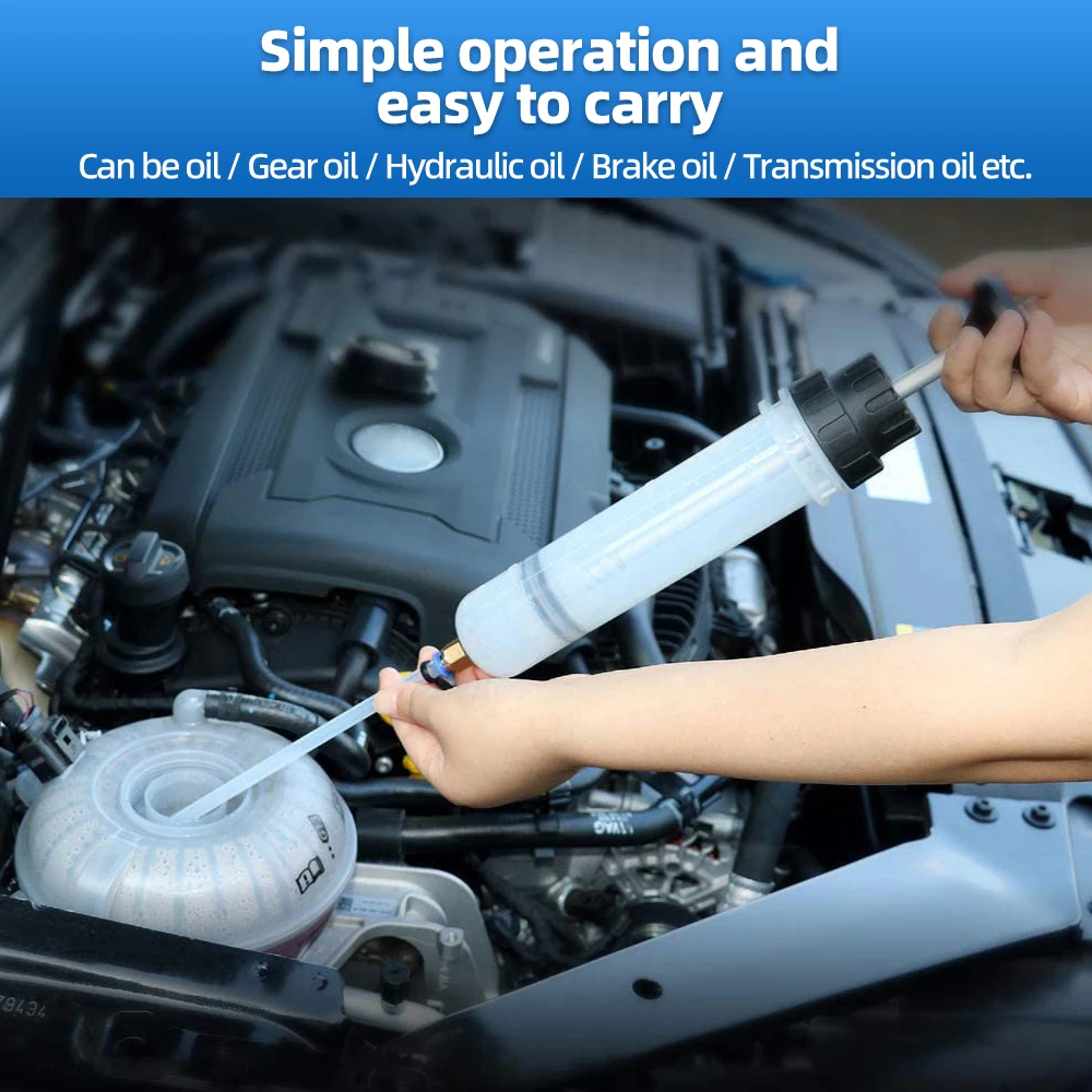 

1.5L Oil Fluid Extractor Filling Oil Change Syringe Bottle Transfer Automotive Fuel Extraction Pump Hand Tool Oil Extractor Pump