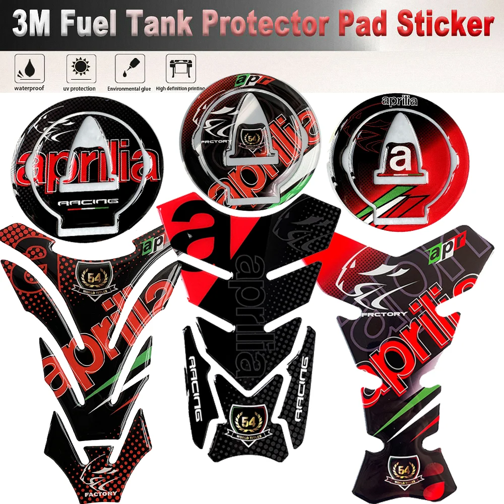 For Aprilia RSV4 Tuono1100 Tank Pad Sticker Motorcycle Accessories Protector Cover Decal Caponord Tuono Factory RS4 1100 1000 50