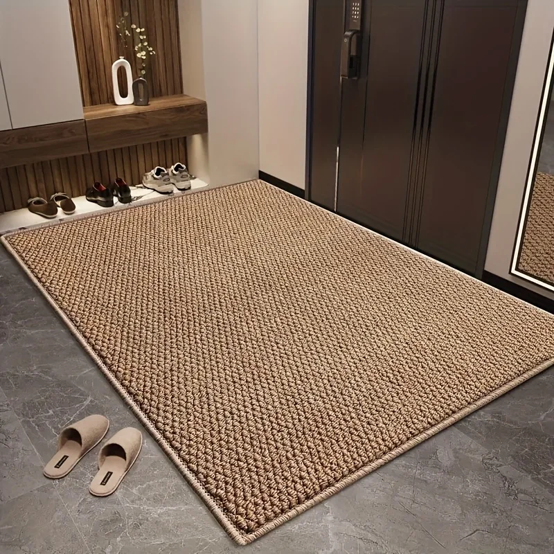 

Imitation Sisal Bathroom Mat Entrance Door Mat Anti Cat Scratch Carpet Mat Can Absorb Water Remove Mud and Sand