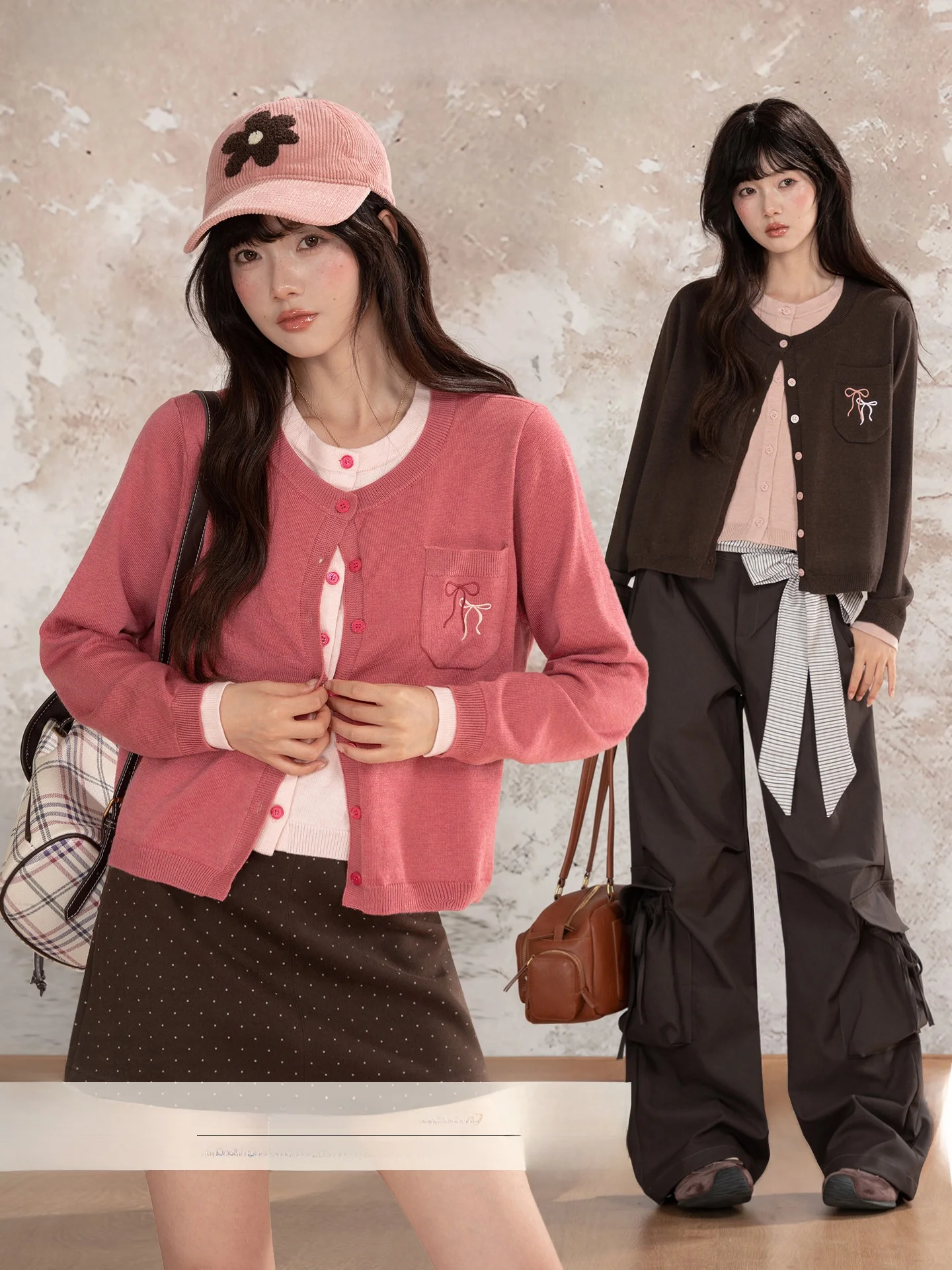 

Loveheynew Color Blo вязаный открытый кардиган женский модный осенний свободный универсальный верхний слой Sle Commute Wind Long Sve