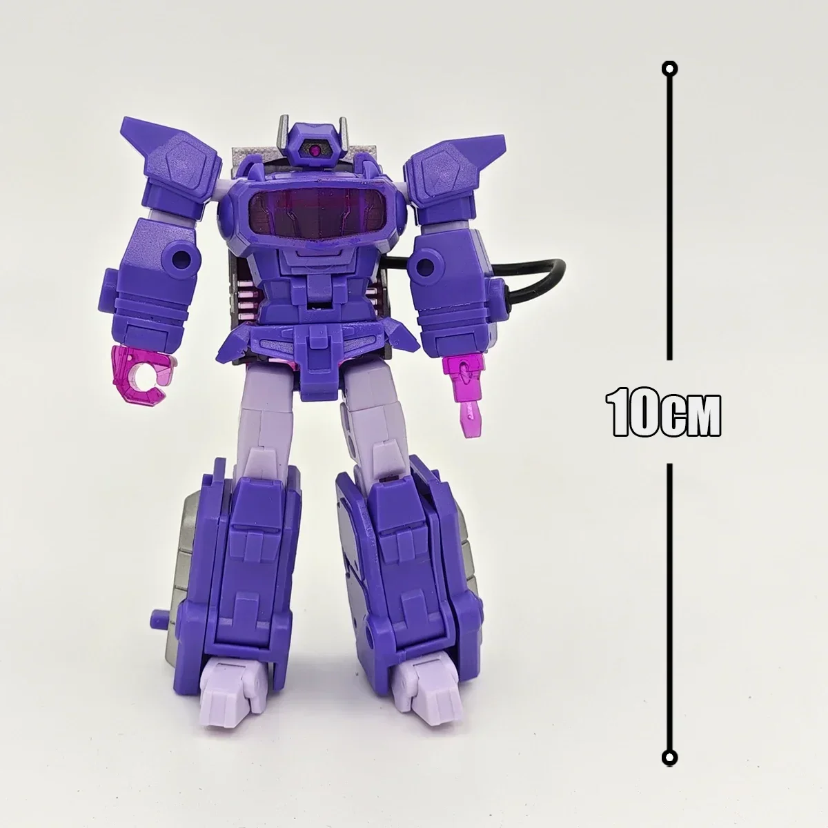 Em estoque transformando brinquedos pockettoys pt03 shockwave g1 versão animada pequena escala robô modelo figuras de ação coleção presente