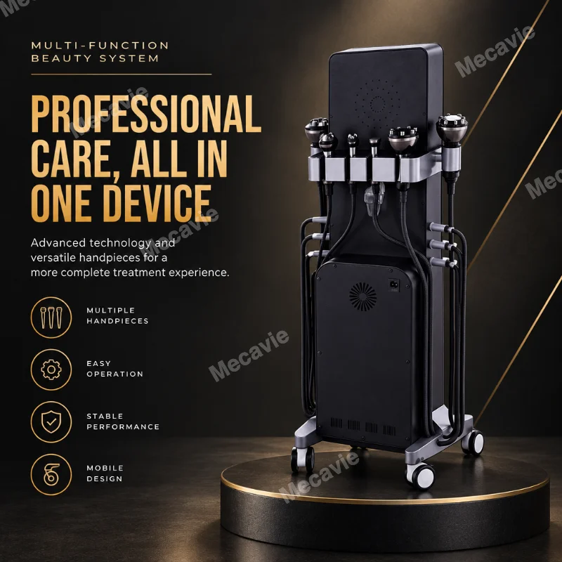 Professional Multi Function Beauty System With Intelligent Control And Versatile Handpieces For Body And Facial Care