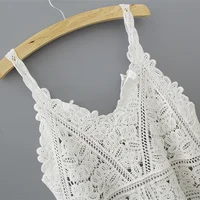 Cotton Crochet Tank Top Sexy Knitted Hollow Out Vest Crop Top Women Femme Vintage Backless Camisole Female 2026 Summer Clothes - Image 5
