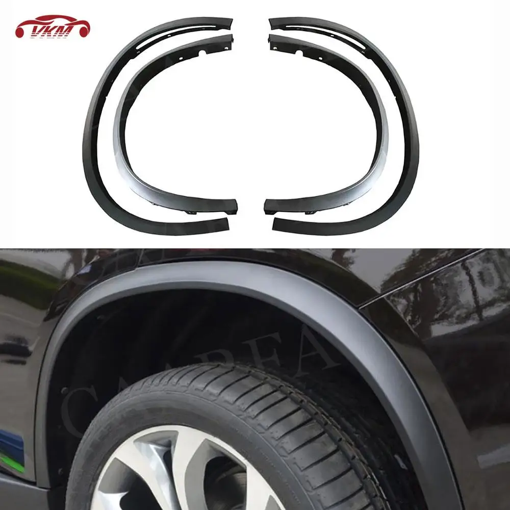 PP Zwart Voor BMW F15 X5 SUV 2014-2016 Side Wheel Arch Fender Flares Spatlappen Versieringen Body Kits Accessoires Auto styling - afbeelding 2